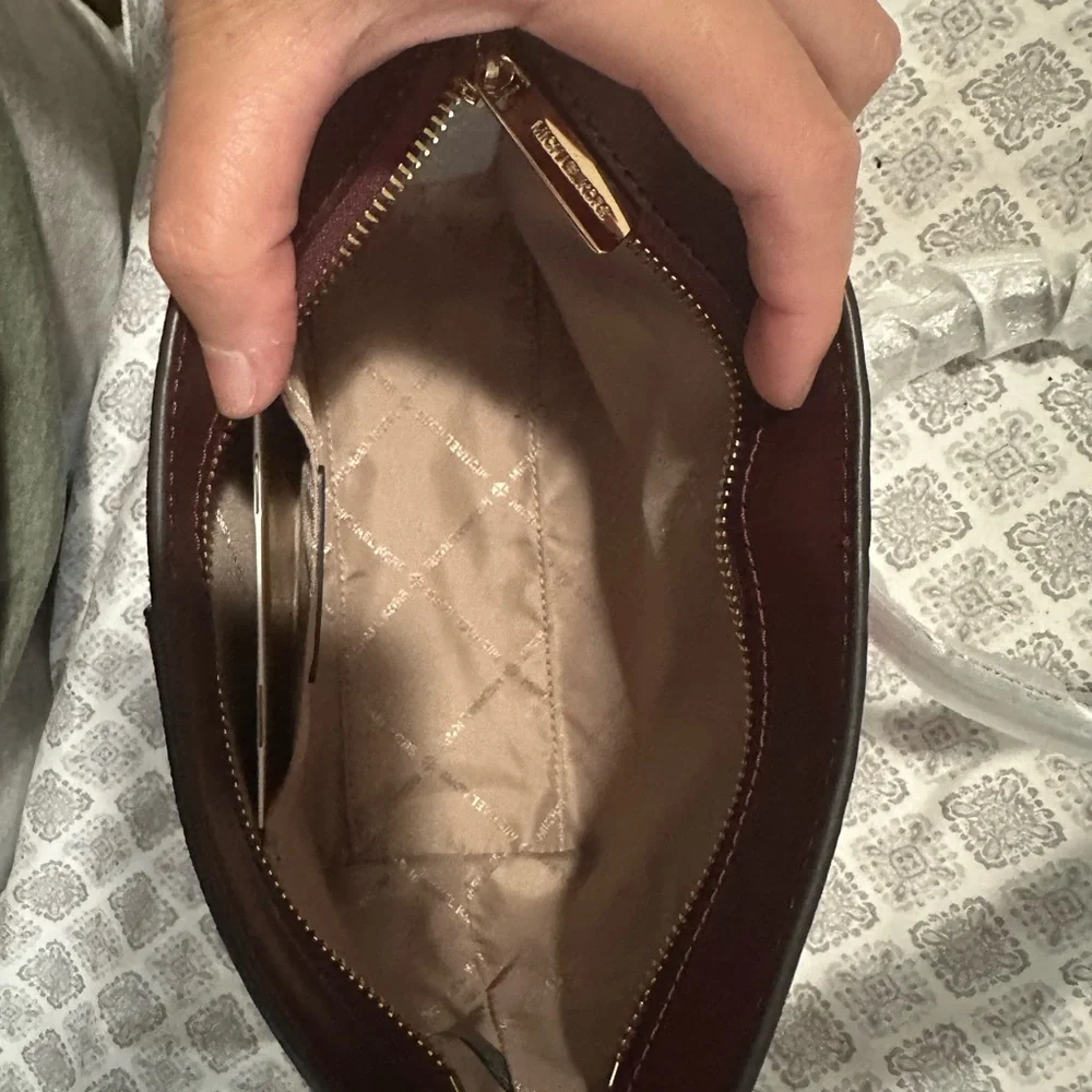 Michael Kors Two-Tone Burgundy and Pink Crossbody Bag